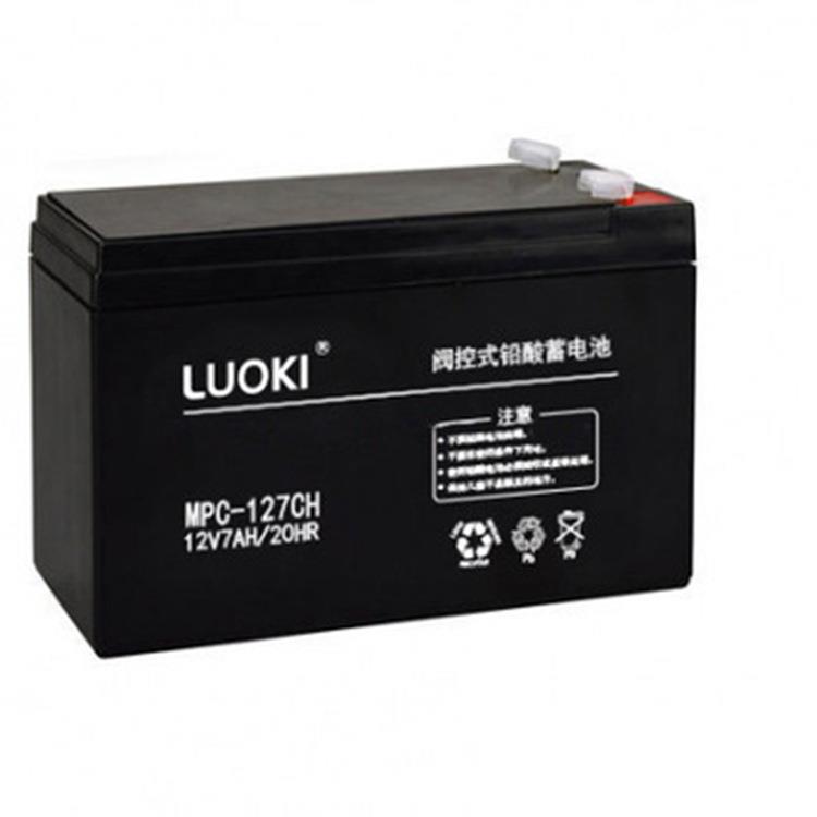 LUOKI蓄电池MPC-127CH  12V7ah铅酸免维护工业储能电瓶