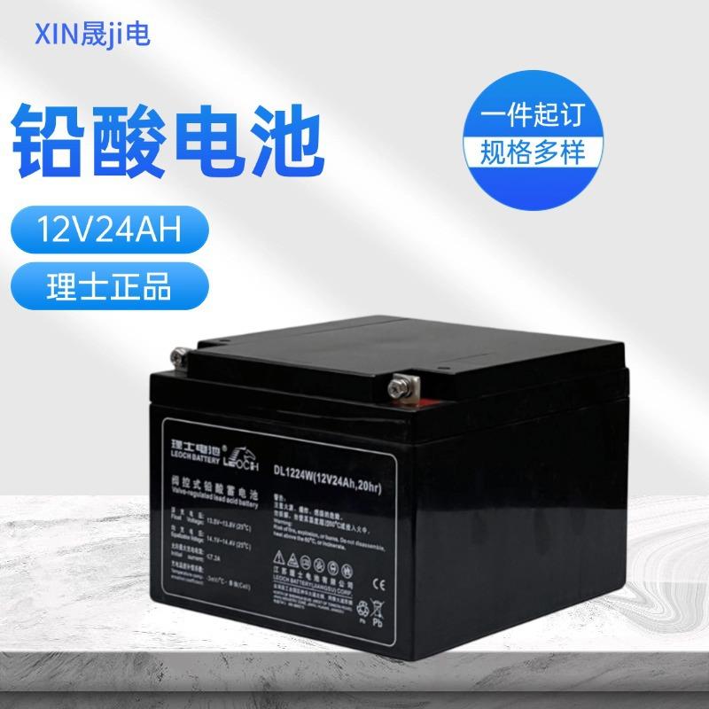 应急UPS电源消防LEOCH理士DJW12-24密闭式铅酸蓄电池12V24AH