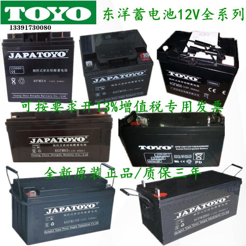 TOYO12V100ah蓄电池6GFM-100太阳能储能型免维护直流屏蓄电池