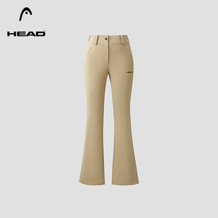 保暖休闲裤 冬季 HEAD海德微喇运动梭织长裤 女 内里抓绒