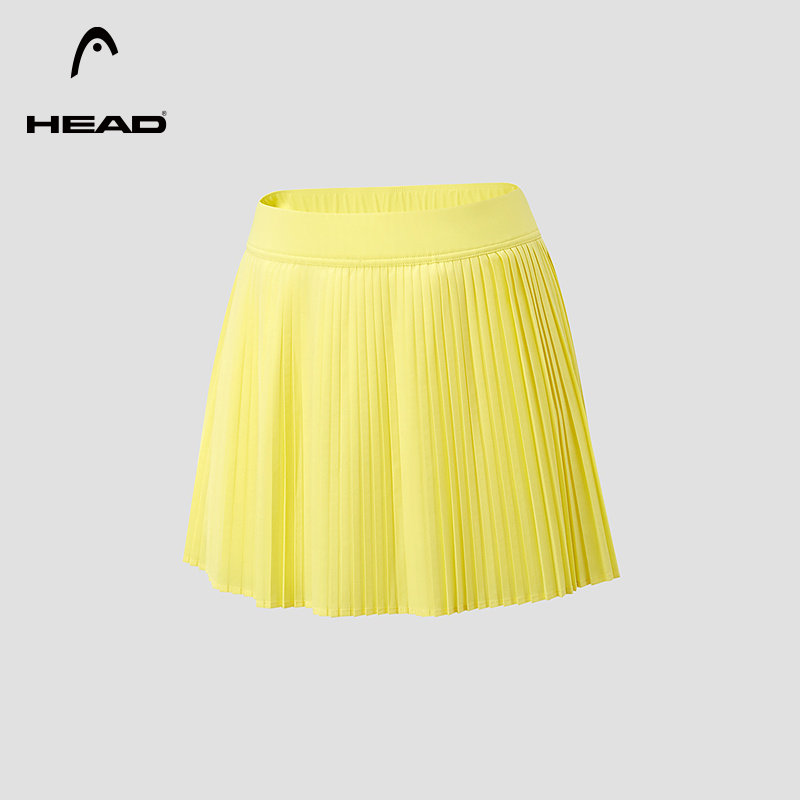 【防走光】HEAD海德风琴褶网球裙26夏新款轻薄透气运动百褶短裙女