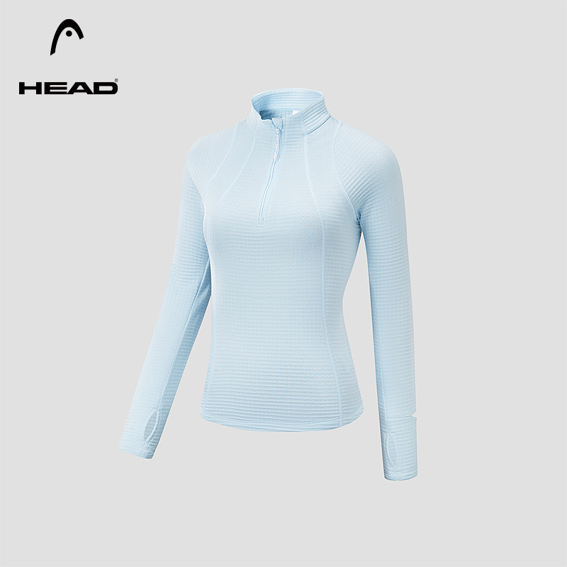 HEAD海德美丽诺华夫格长袖T恤女