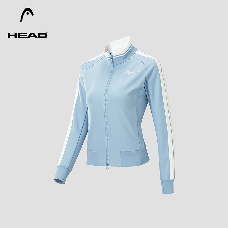 HEAD海德立领综合训练夹克2025春季新款拼色休闲女士运动外套上衣