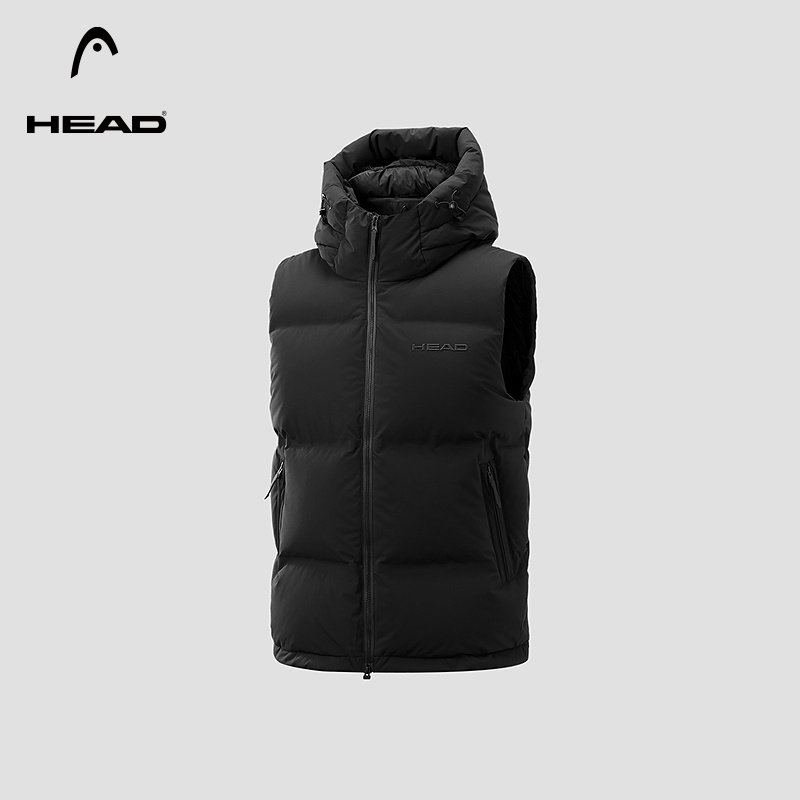 【男女同款】HEAD海德800高蓬羽绒马甲25冬新款95绒连帽保暖外套,运动服/休闲服装,羽绒马甲,淘宝优惠券,粉丝福利购,淘宝优惠卷