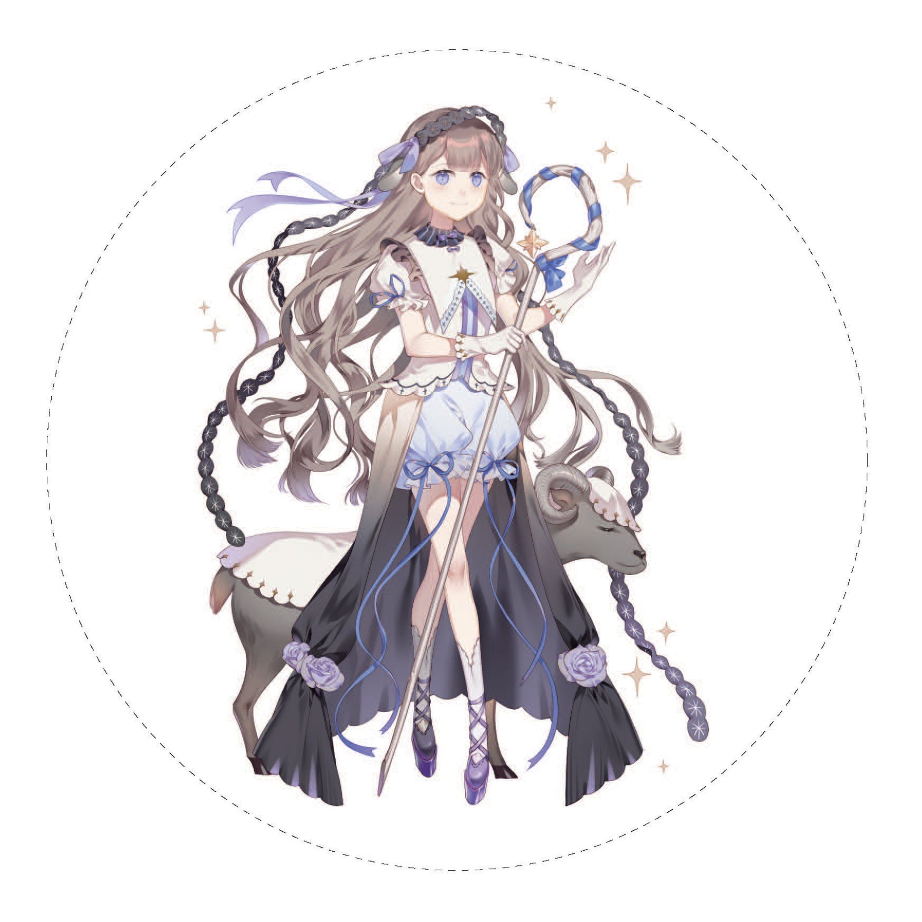 游氧手帐和纸胶带离型纸 特油人物 魔法少女装饰贴复古手工素材