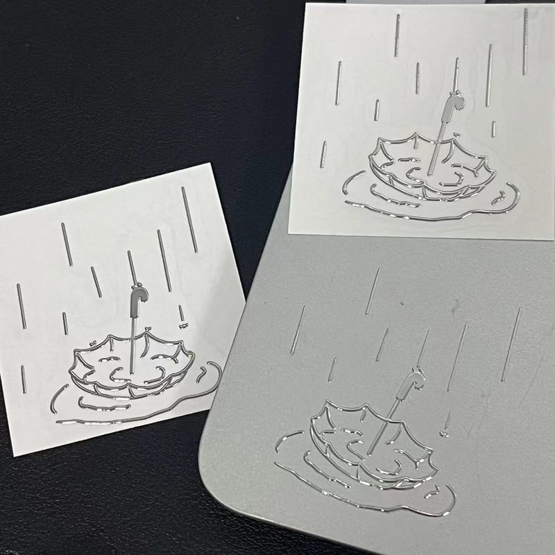 小红书同款雨伞雨滴金属贴电脑手机壳ipad装饰学生耳机贴纸