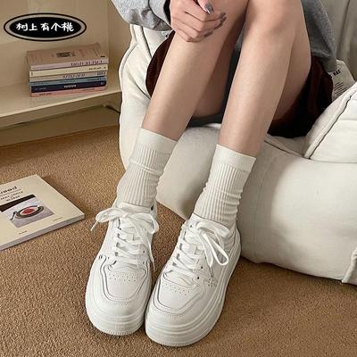 树上有个桃小白鞋女休闲鞋板鞋