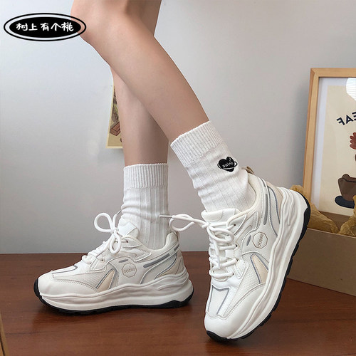 树上有个桃厚底透气百搭老爹鞋