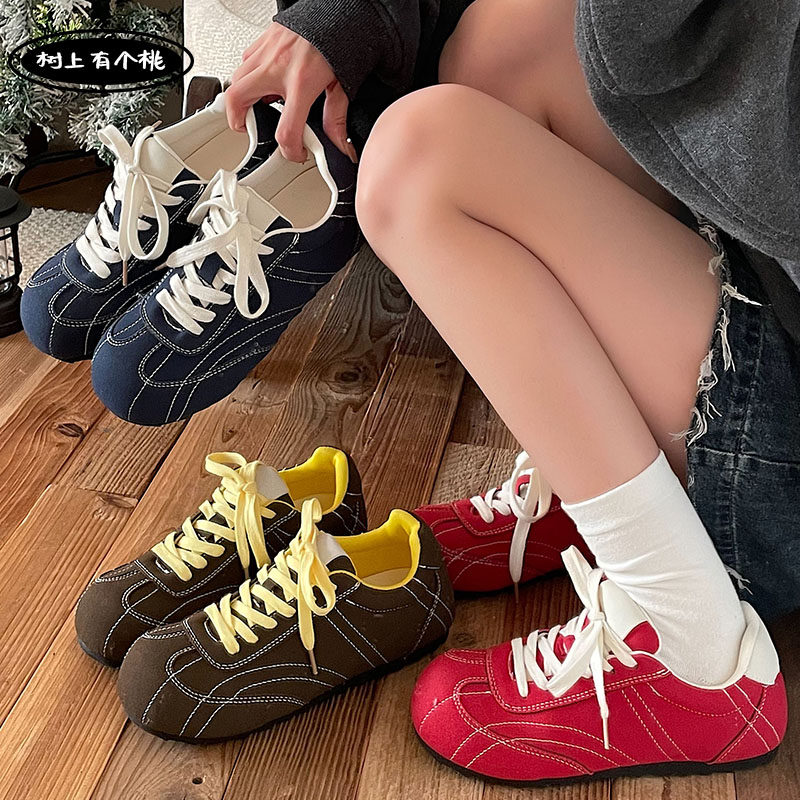 树上有个桃复古德训鞋女2025冬季新款百搭运动休闲鞋增高阿甘鞋子,女鞋,德训鞋,淘宝优惠券,粉丝福利购,淘宝优惠卷