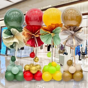 新年春节气球立柱装饰摆件商场店铺开业周年生日活动氛围布置场景