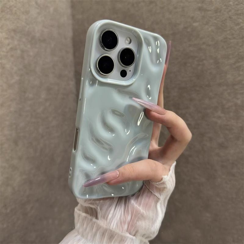 立体陨石纹适用苹果16promax手机保护壳新款高级感多巴胺外壳iphone16Pro小众12女款15Plus全包防摔14por保护