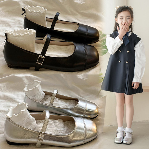 真皮女童小皮鞋洋气儿童公主鞋软