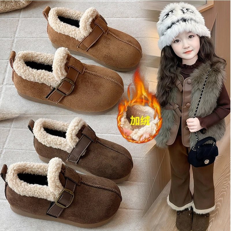 真皮女童加绒勃肯鞋儿童棉鞋2025新款秋冬季加绒大棉鞋保暖豆豆鞋,童鞋/婴儿鞋/亲子鞋,棉鞋,淘宝优惠券,粉丝福利购,淘宝优惠卷