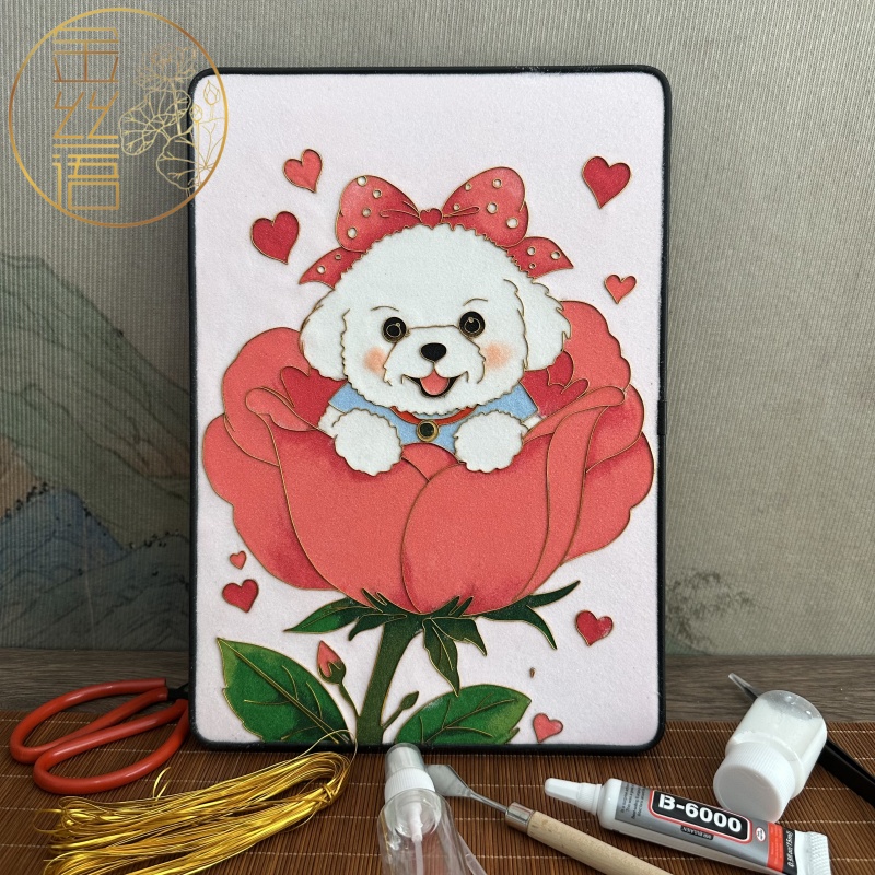 掐丝珐琅画非遗手工diy材料包