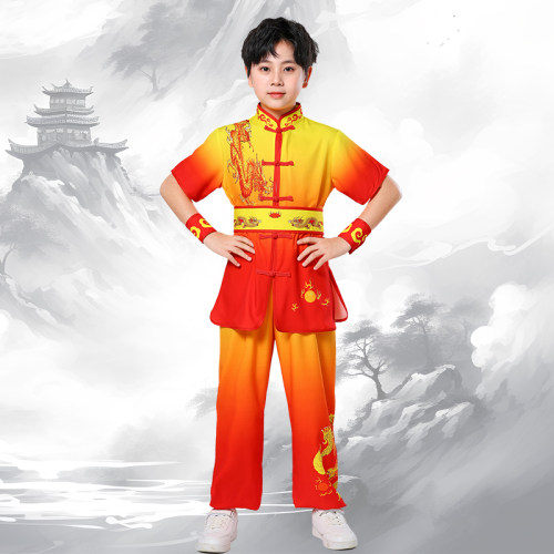 儿童武术服训练比赛练功服六一舞台表演服中小学生运动会演出服