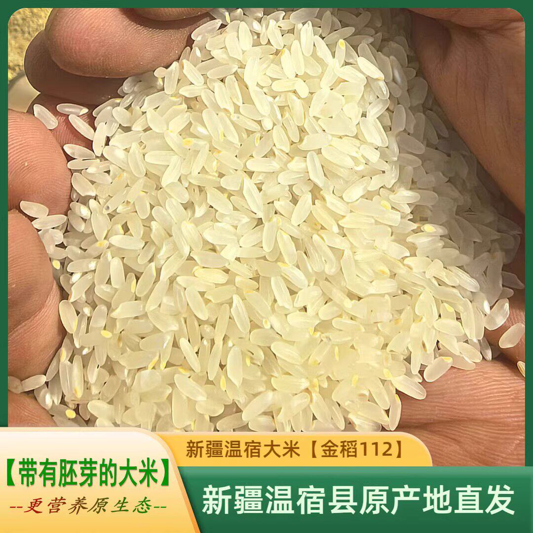 2025年胚芽新米5斤现碾鲜米软糯生态丑米新疆温宿香米10斤大米