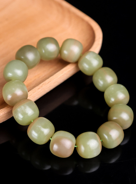 和田玉籽料原石手链男女款天然玉石手串手排新疆玉器手链手饰