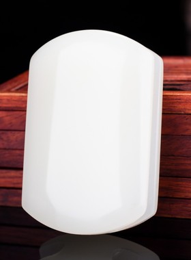 天然和田玉白玉籽料皮带扣羊脂玉简约男款腰带扣腰佩玉石平安挂件