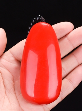 天然和田玉红玉原石手把件天然玉石彩玉手玩件玉器腰件挂件手饰