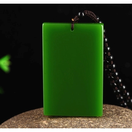 和田玉吊坠碧玉吊坠平安无事牌男士女款玉佩玉器玉石玉牌玉吊坠