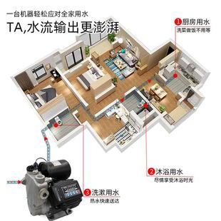 家用自来水增压抽水自吸泵太阳能水箱管道空调循环220V自动吸水泵