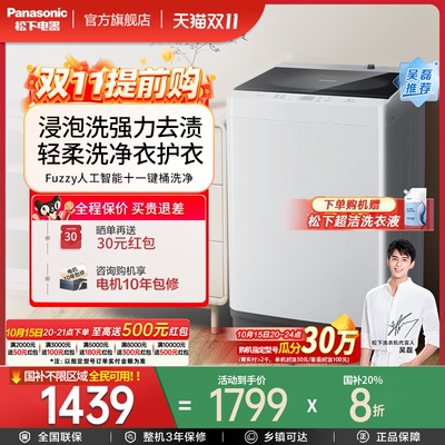 松下10kg波轮洗衣机T2F1