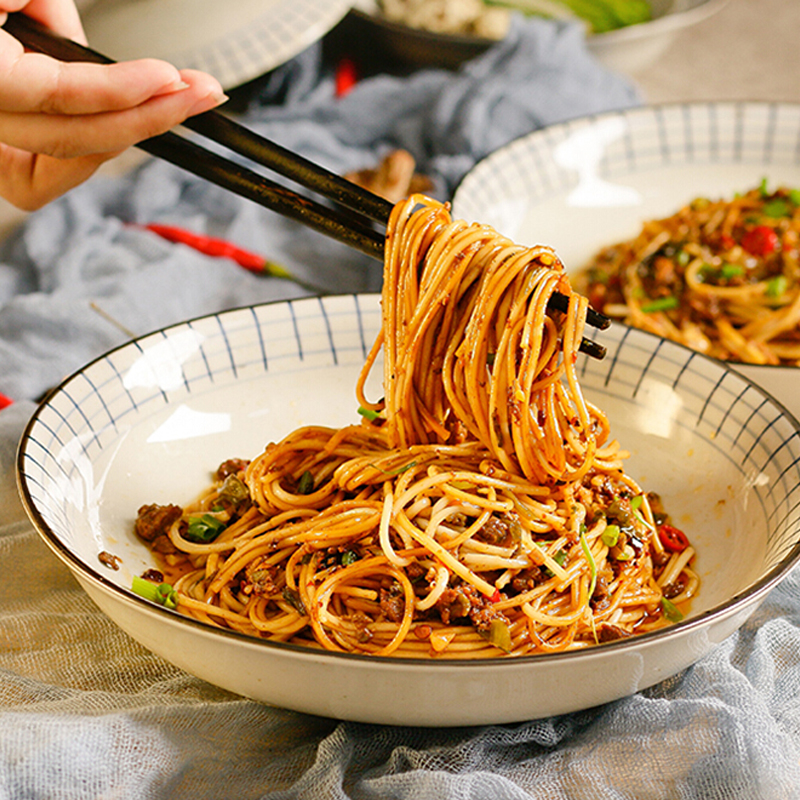 韩小面 牛肉杂酱面 方便营养非油炸细条面158g*6包带调料早餐面,粮油调味/速食/干货/烘焙,面条/挂面（无料包）,淘宝优惠券,粉丝福利购,淘宝优惠卷