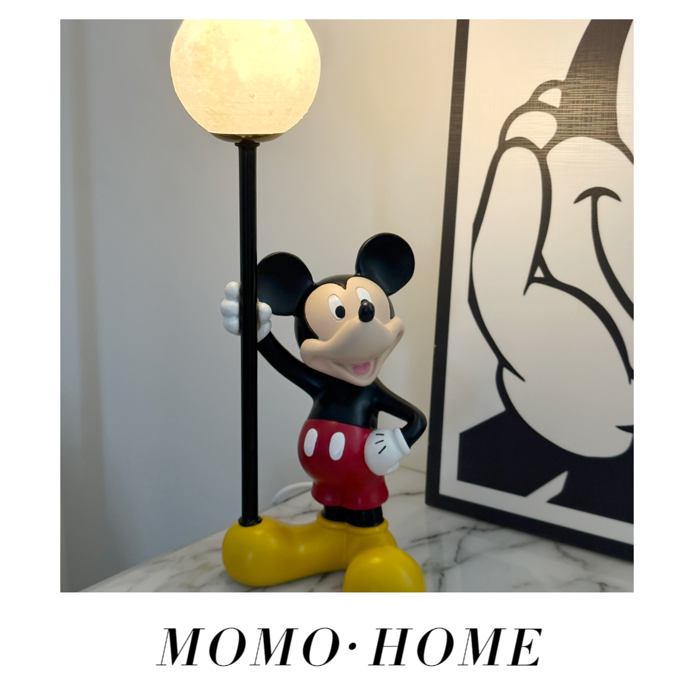 MOMO HOME小红书米奇台灯氛围灯家居可爱摆件礼物YW