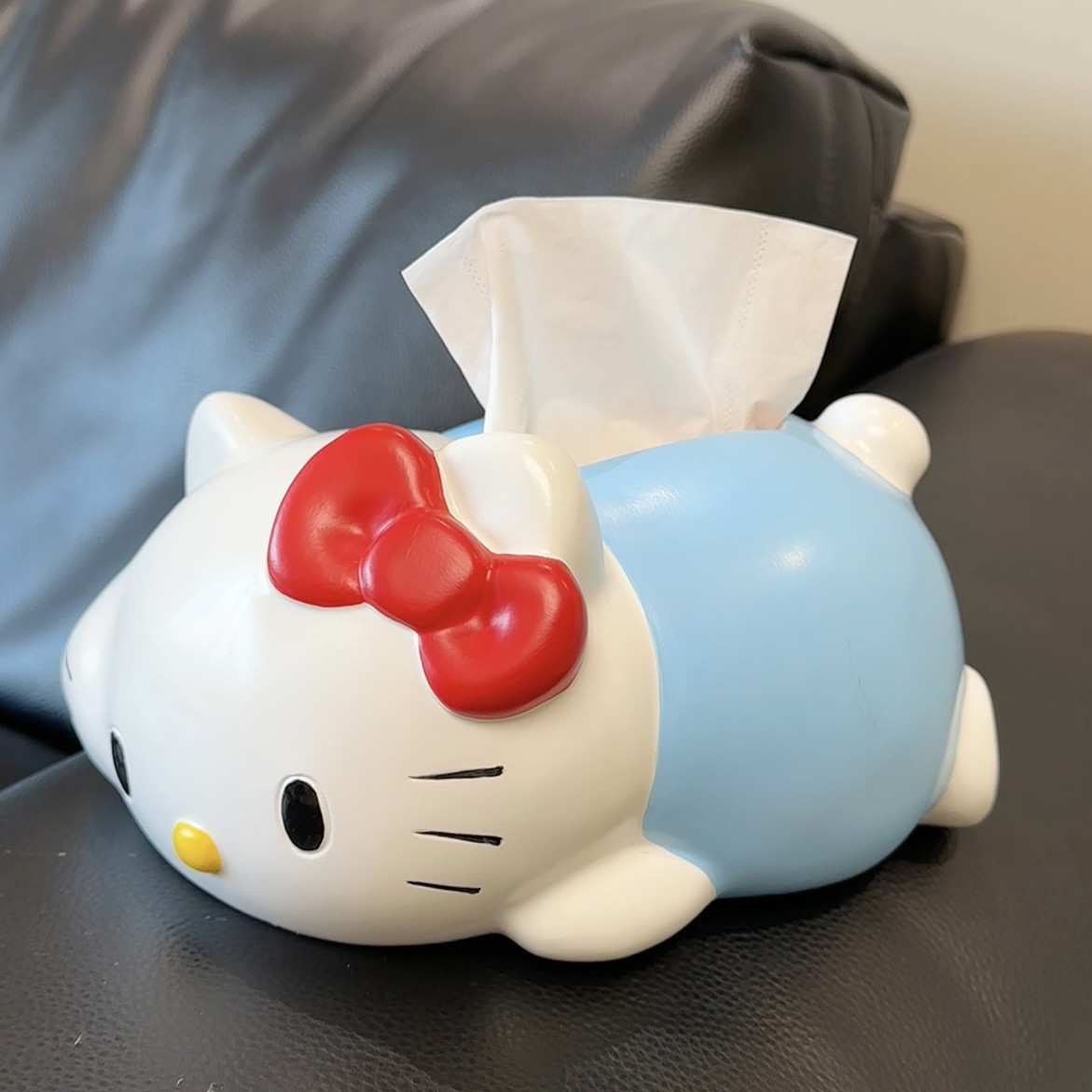 MOMO·Kitty猫纸巾盒家用纸巾盒可爱餐桌树脂桌面抽纸盒YW