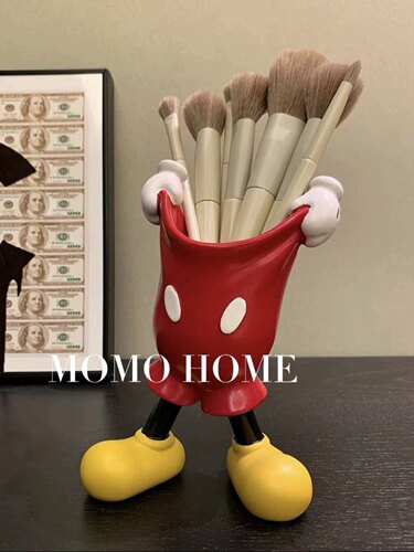 MOMO HOME 小红书米奇裤子笔筒化妆刷收纳筒可爱卡通YW