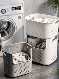 MOMO HOME家居脏衣篓收纳筐家用浴室卫生间放衣服神器宿舍洗衣篮