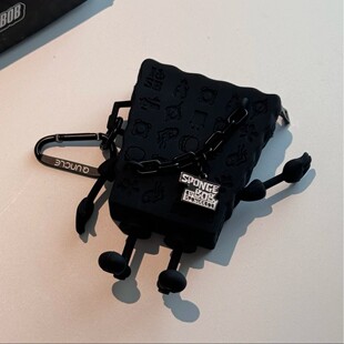 MOMO HOME海绵宝宝儿童可爱礼物钥匙零钱耳机迷你小包挂件女卡通