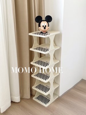 MOMO 小红书同款简易鞋架家用门口多层夹缝办公室宿舍鞋柜省空间