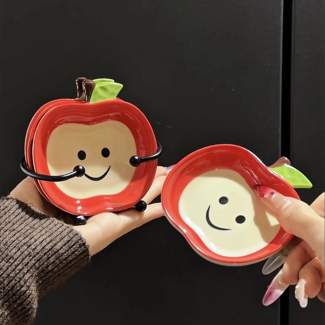 MOMO高颜值蘸料碟可爱家用创意