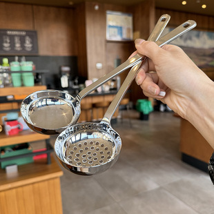 老板推荐 高品质 316不锈钢汤勺家用火锅漏勺 HOME家居 MOMO