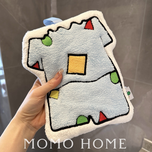 MOMO 擦手巾珊瑚绒加厚儿童 HOME家居可爱小新卡通创意挂式