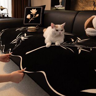 MOMO异形沙发垫新款四季通用轻奢高级感简约现代防滑直排真皮坐垫