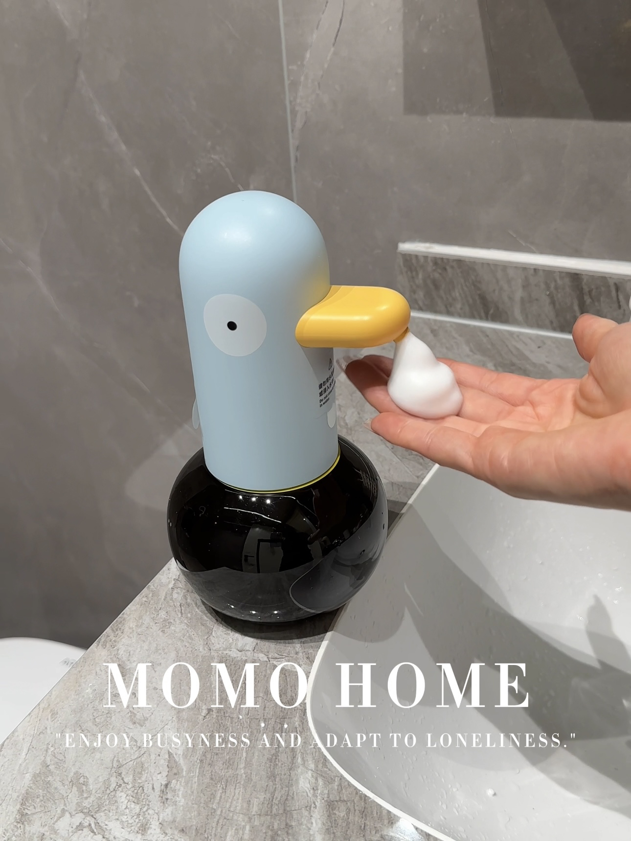 MOMO 新款洗手鸭感应泡沫皂液机便携式家用感应起泡器