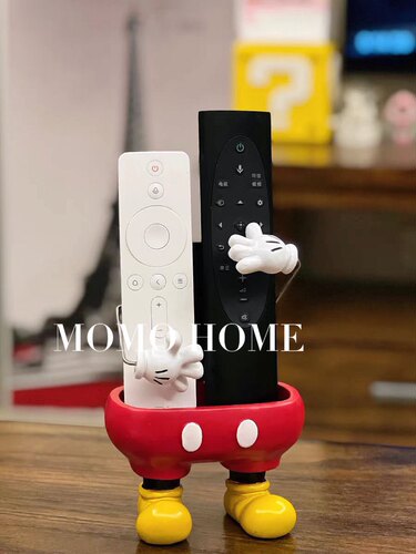 MOMO HOME家居小红书米奇遥控器收纳架手机架摆放桌面XX