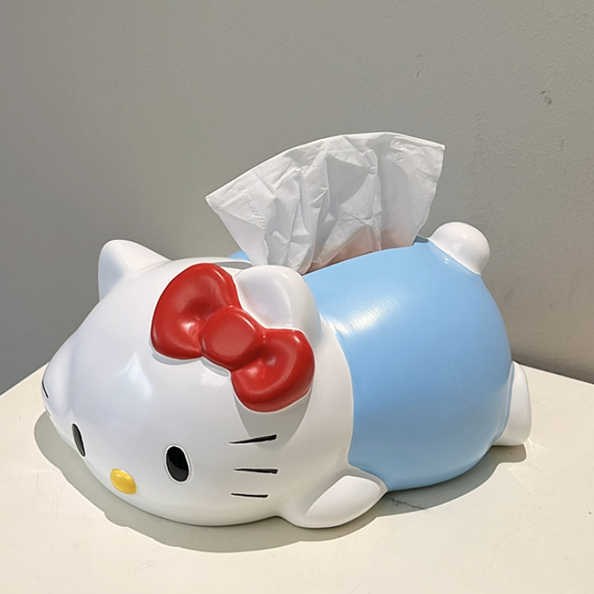 MOMO·Kitty猫纸巾盒家用纸巾盒可爱餐桌树脂桌面抽纸盒YW