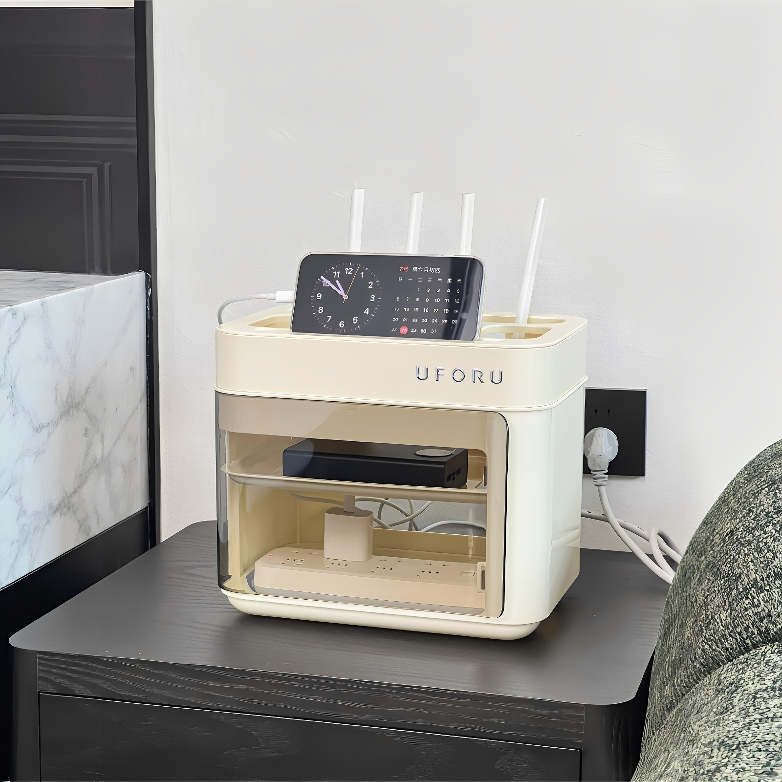 MOMO HOME路由器收纳盒wifi无线宽带光猫机顶盒放置架高颜值置PH