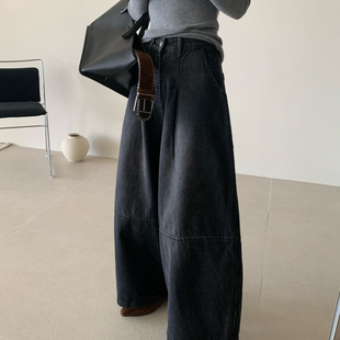 BLESSED MOMENT秋上新版型超绝必备入手松弛感宽松牛仔裤LK1003