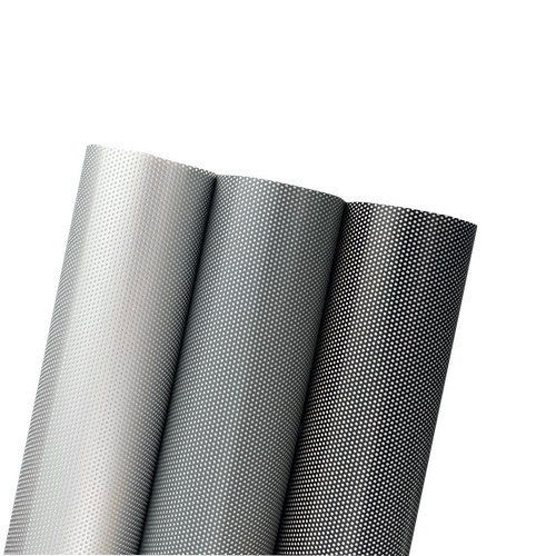 威诗柏墙板装饰自装穿孔膜单孔透双色打孔膜玻璃橱窗装饰遮光隐私