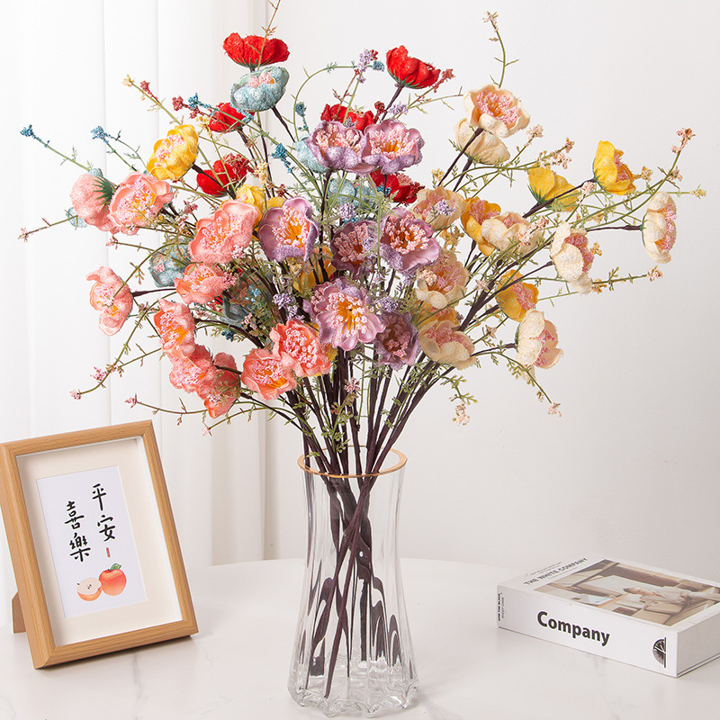 杜鹃室内家居装饰餐桌摆件