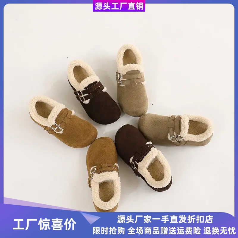 嘟小妮时尚女鞋懒人一脚蹬博肯鞋