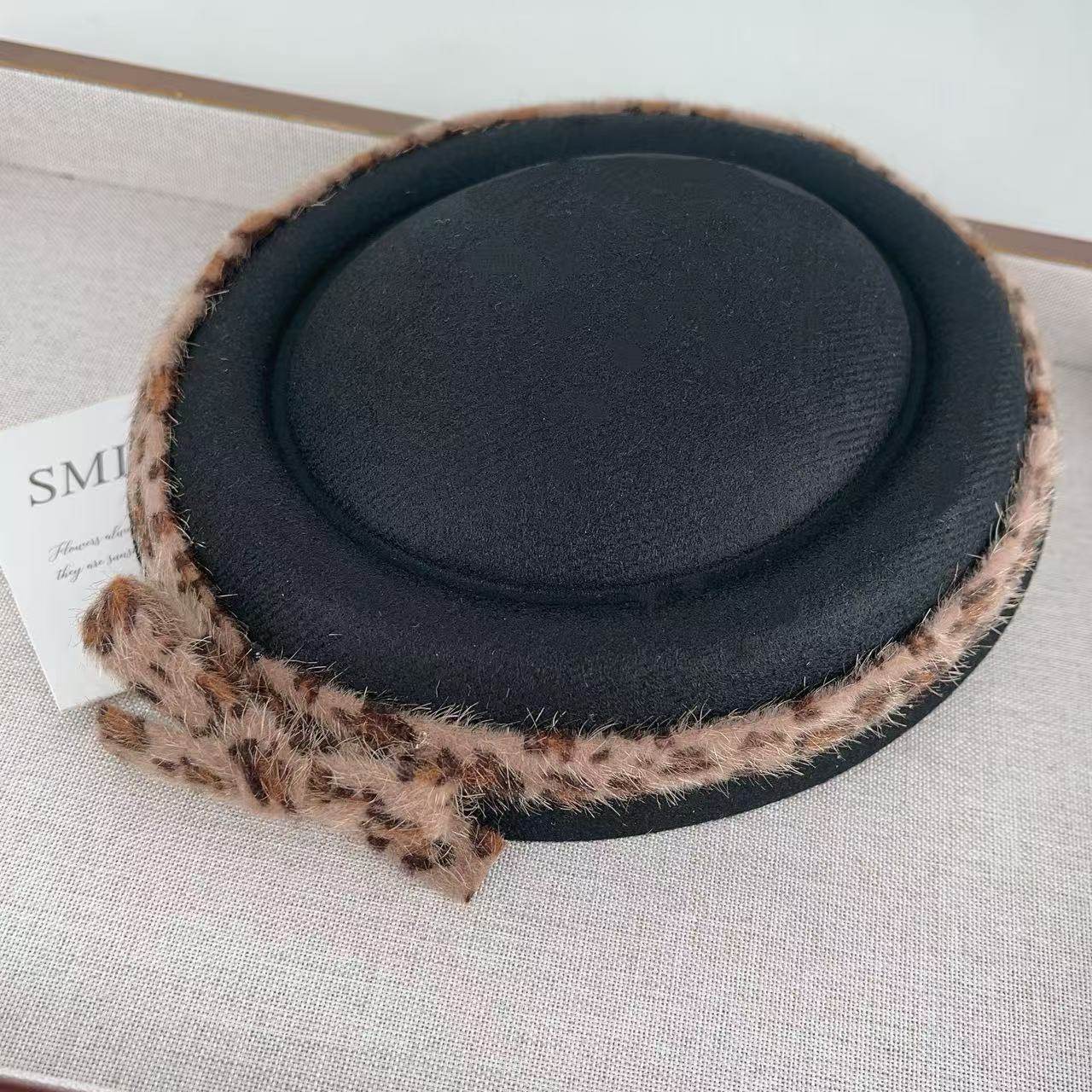 生日礼物复古豹纹小礼帽发夹丝绒蝴蝶结气质千金赫本小帽子头饰,饰品/流行首饰/时尚饰品新,民族风发饰,淘宝优惠券,粉丝福利购,淘宝优惠卷