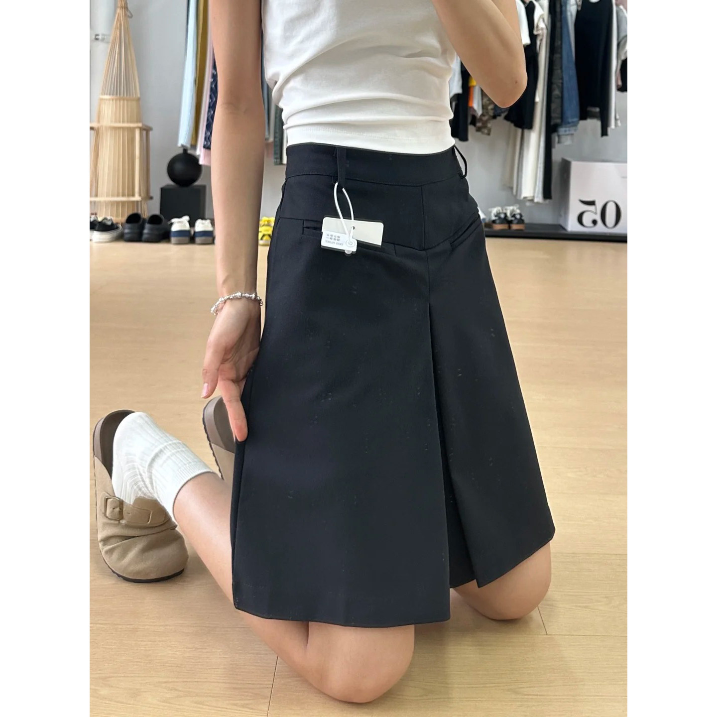 五分西装裤裙女小个子阔