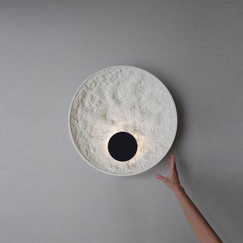 北欧设计师圆形装饰壁灯 简约轻奢客厅卧室床头餐厅走廊展厅壁灯