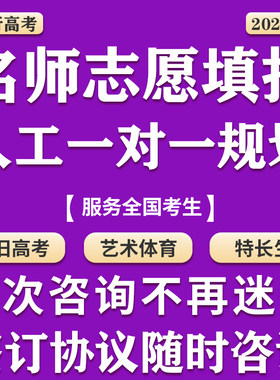 高考填报志愿咨询人工老师一对一指导艺术体育音乐特长专业院校