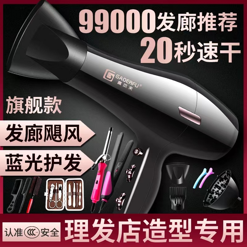 电吹风机蓝光负离子不伤发大功率店专用风筒冷热风速干静音护发酒